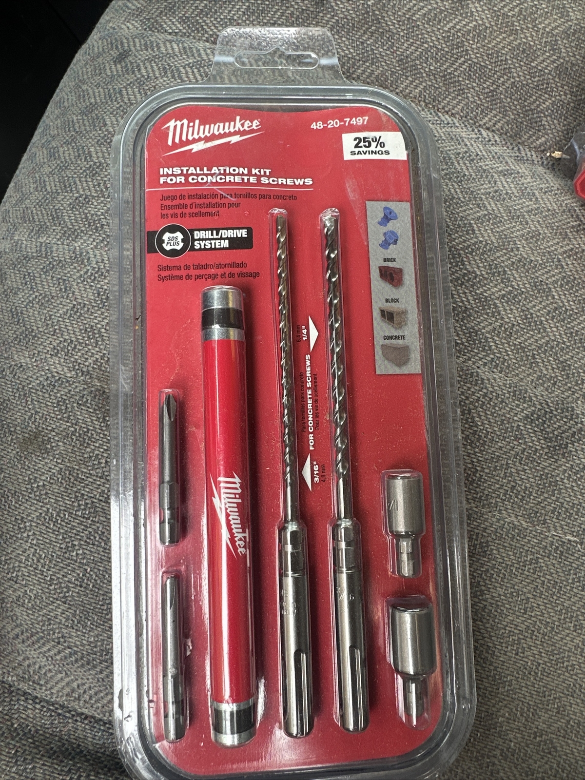 Milwaukee 48207497 Tapcon Installation Drill Bit Kit 45242256457 eBay