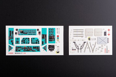 MI-8MT/MI-17 interior 3D decals for Trumpeter kit 1/35 Kelik K35003