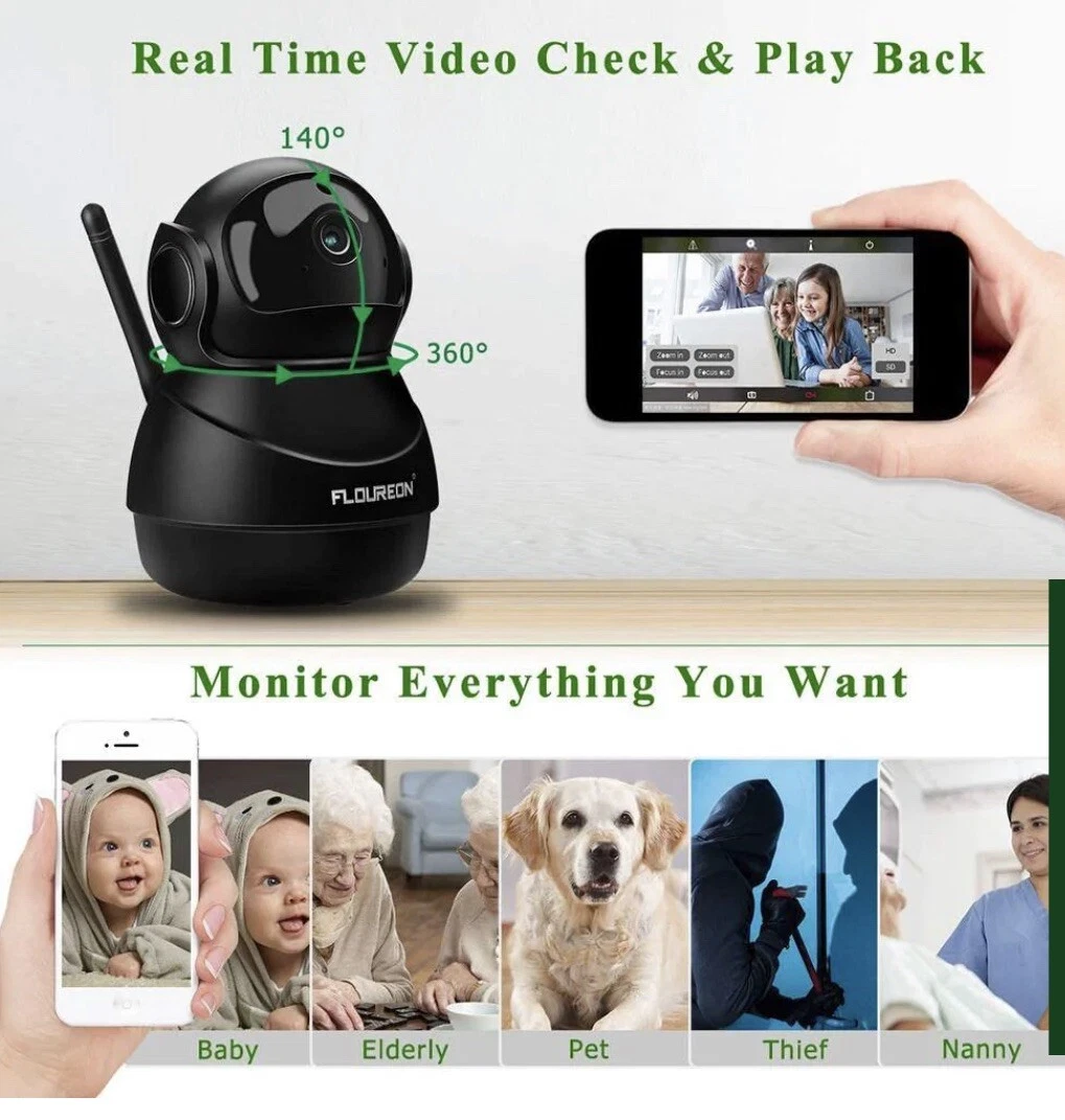 Floureon cctv cheap wireless setup