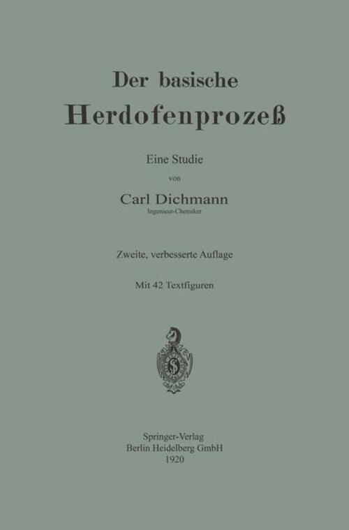 Carl Dichmann | Der Basische Herdofenprozeß | Taschenbuch | Deutsch |