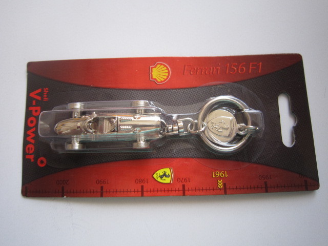 31) Schlüsselanhänger Ferrari 156F1 in Chrom Shell V-Power NEU | eBay