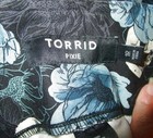 Torrid Skull Pants Size 1X Pull On Stretch Ponte Pixie Whimsigoth Dark Floral — photo 6