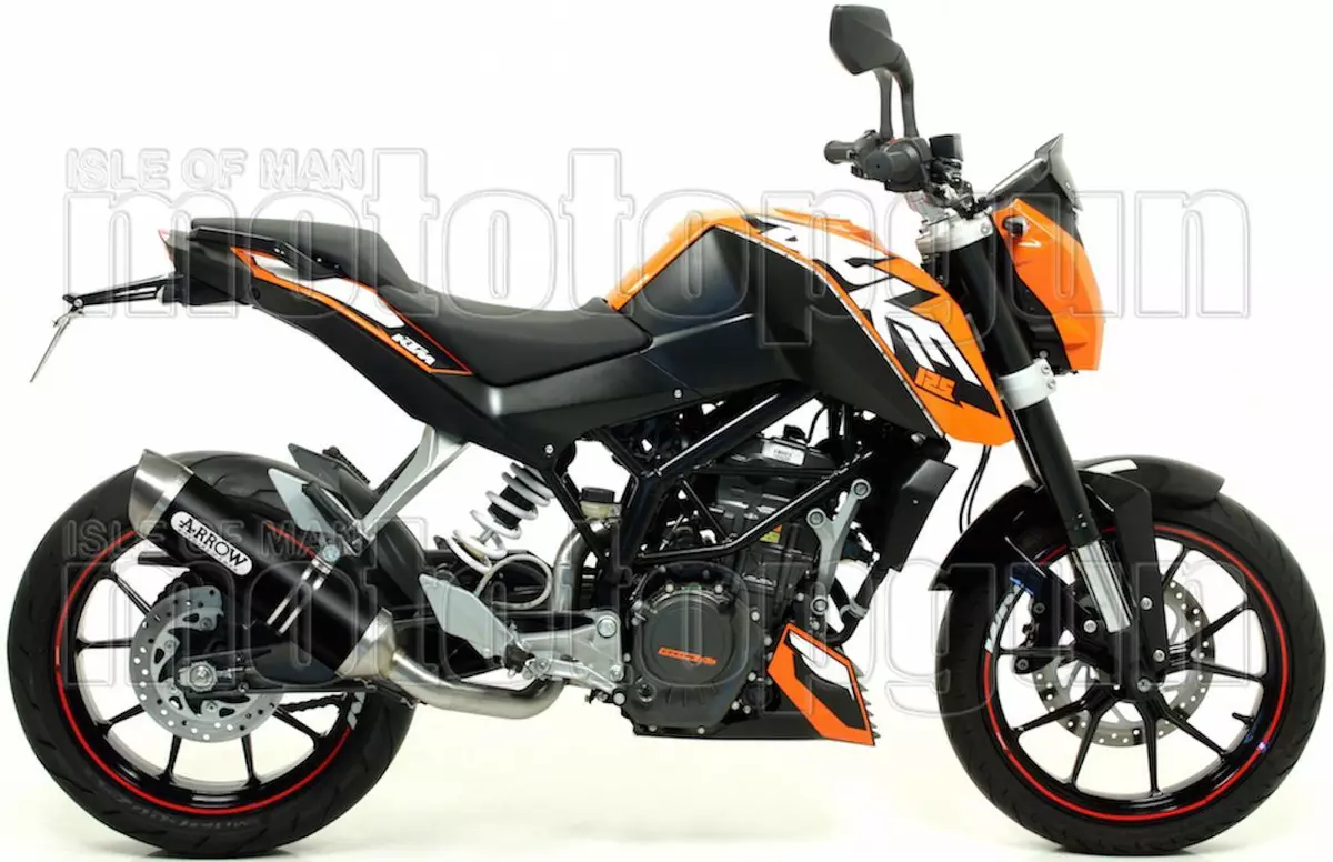 ARROW SCARICO OMOLOGATO RC THUNDER ALLUMINIO NERO KTM DUKE 125