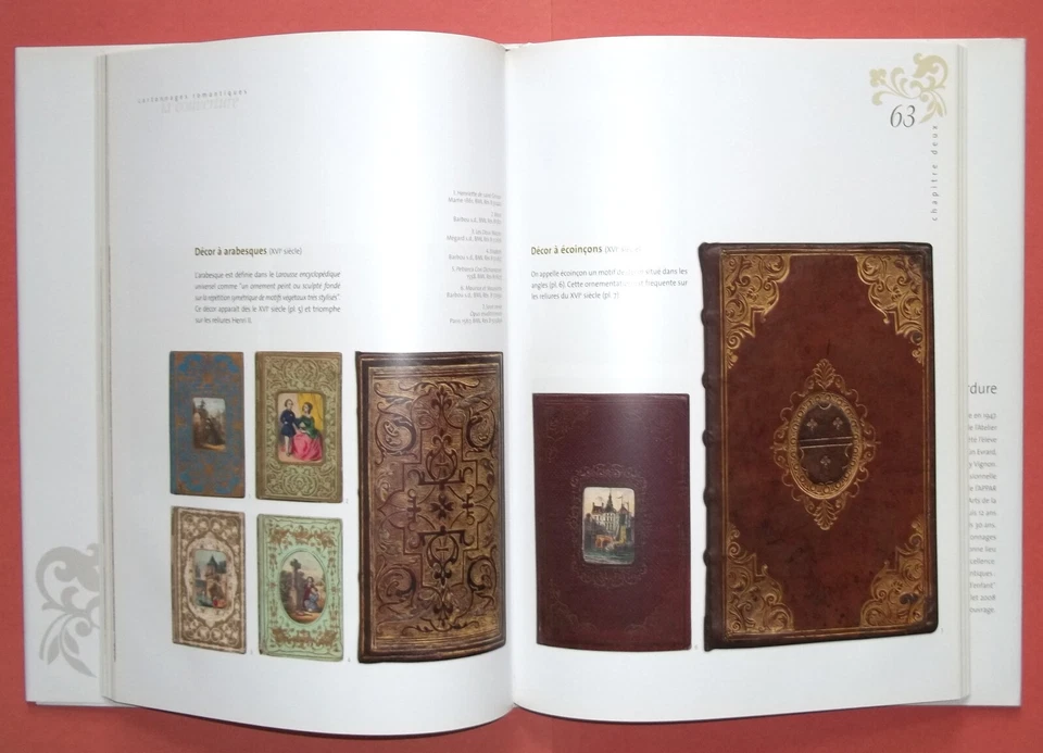 Cartonnages Romantiques 1840-1870, âge d'or de la Reliure Livre d'enfant Verdure - Photo 2/3