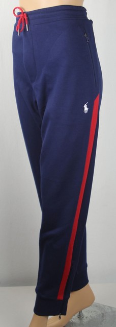 Polo Ralph Lauren Navy Blue Red Sweatpants Pockets NWT $148 | eBay