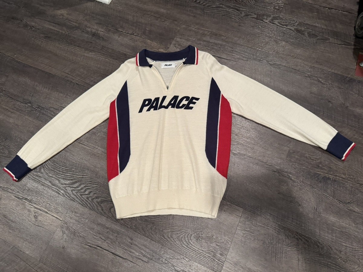 Palace Polo Zip Knit White Men's - Ultimo 2016 | eBay Palace Polo Zip Knit White Men's - Ultimo 2016 | eBay