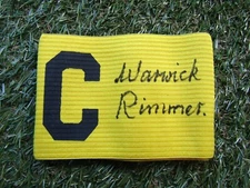 Warwick Rimmer Hand Signed Captains 'Big C' Armband - Bolton Wanderers Autograph