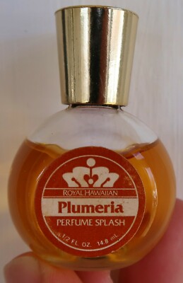 Vintage Royal Hawaiian PLUMERIA PERFUME SPLASH 1/2 Oz