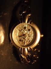 Disney Womens Vintage Mickey Mouse Watch Fancy Two-tone Links Band -VHTF-Nice
