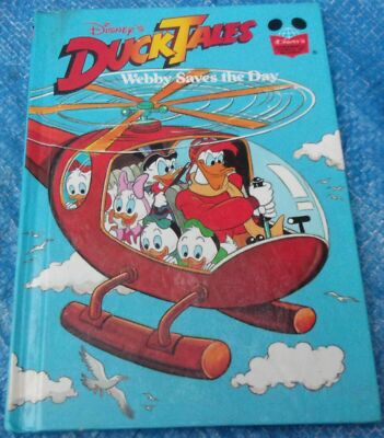 Disney Duck Tales Webby Saves The Day Wonderful World Of Reading Book 1989 VTG
