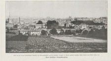 Stadt L&ouml;wen vom Mont Caesar aus 1. Weltkrieg Original Bilddokument von 1914 WW1