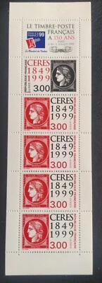 Carnet 1999 N°BC3213 Philexfrance 99 Anniversaire Cérès 5 Timbres France Neuf** - Photo 1/2