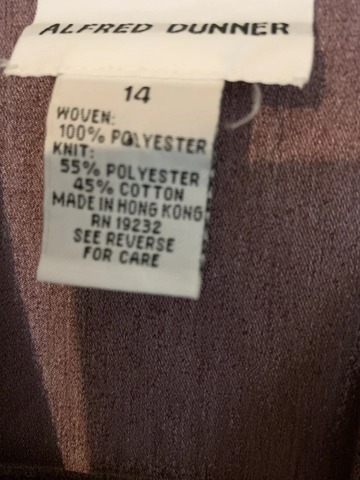 Traje Alfred Dunner Mujer Pantalones Talla 12 Chaqueta Talla 14 Malva Suave Carrera Informal Foto 2 de 4