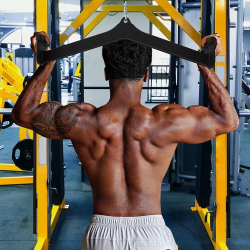 Lat PullDown Attachment V Bar Pulley Cable Machine Back Tricep Training System - Picture 4 of 7