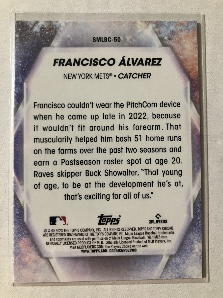 Francisco Alvarez 2023 Topps Chrome Stars Of MLB Rookie RC Card