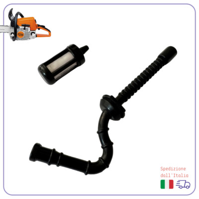 Manico A Tubo Per Sega Stihl 025 E MS250, Con Due Ammortizzatori Di Vibrazione, Accessorio Non Originale