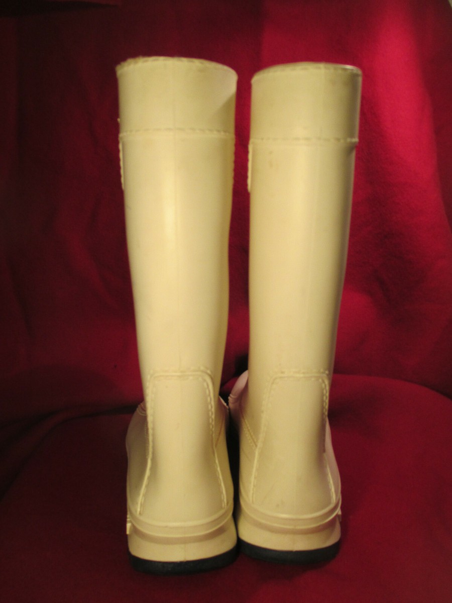 ROMIKA Damen Vintage Gummistiefel in weiss Größe 37 Rubber Wellies