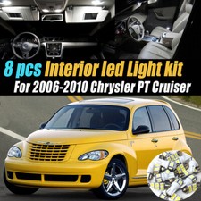 Kit de bombillas LED interiores de auto súper blancas de 8 piezas para Chrysler PT Cruiser 06-10