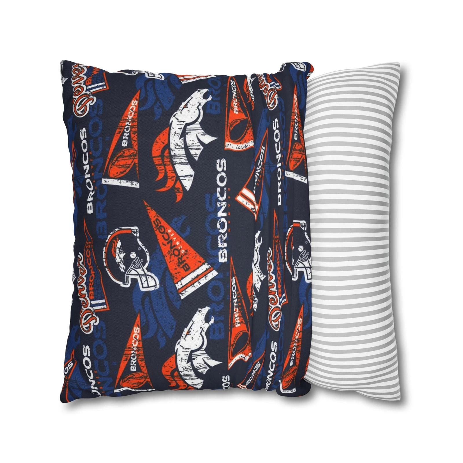 Denver Broncos Spun Square Pillowcase