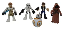 Lot of 5 Star Wars Figurines 3 Imaginext 1 Hasbro 1 Unknown