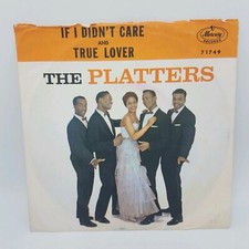 PICTURE SLEEVE The Platters If I Didn't Care / True Lover 1960 45rpm VG 