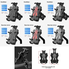 Handlebar/Rearview Mirror Phone Bracket Holder For Motorcycle/Bike/Electric Car