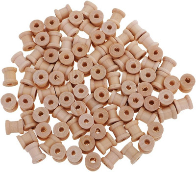 20/100er Set Garnspule Holzspule Dekospule Spule Nähmaschinenspule, 100pcs 14x12