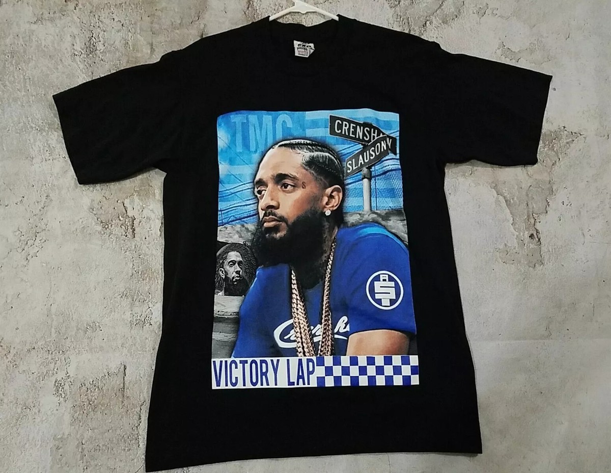 Mens Large Nipsey Hustle Victory Lap 2 Sided Graphic T Shirt | eBay