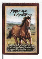 Single Playing Card "The American Mustang" American Expedition, Ideaman, China