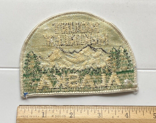 Vintage Mount McKinley Alaska Mountain Peak Souvenir gestickter Aufnäher Abzeichen - Bild 3 von 3