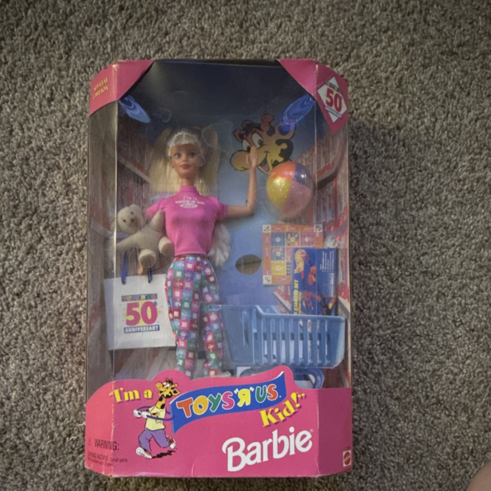 Mattel Barbie Toys 'R' Us Kid 50th Anniversary Store Exclusive Doll Blonde 12in