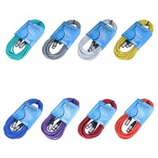8 Color Pack: Audio XLR Cables 15ft Long