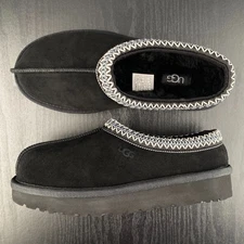 UGG Women's Tasman II UGG Suede Upper Wool Slippers - Black