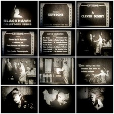 Ben Turpin "A Clever Dummy" 1917 Mack Sennett Keystone 8mm Silent Comedy