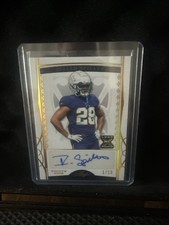 2022 Leaf Trinity Gold Spectrum #BA-IS1 Isaiah Spiller Autograph RC #1/10