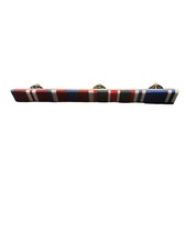 RIBBON BAR AND PIN, Queens Diamond, Platinum Jubilee, King's Coronation And Poli