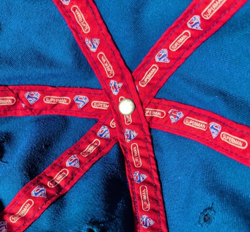 Superman Hat Cap Strap Back Blue Embroidered Dad … - image 7