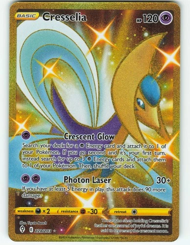 Cresselia - Gold Secret Rare - 228/203 Evolving Skies - Pokémon TCG - 2021