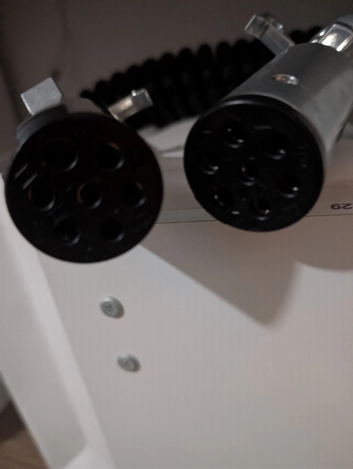 Heavy-duty Coiled Electrical Cable for A Trailer 7-way Coiled Trailer Cord Wire - Bild 4 von 4