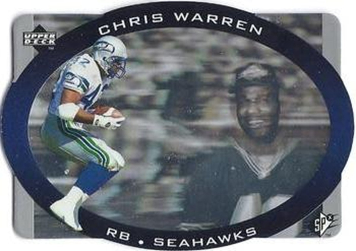 1996 SPx #45 Chris Warren Seattle Seahawks