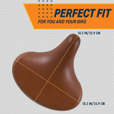 Bequemer Fahrradsattel Cruiser, Extra Breiter Damen Fahrradsattel