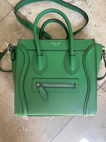 EUC Celine 2015 Micro Drummed Calfskin Luggage tote bag