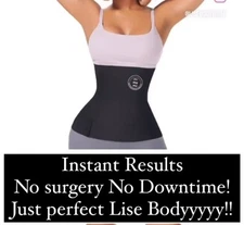 FeelinGirl Waist Trainer for Women Snatch Bandage Tummy Sweat Wrap One Size New