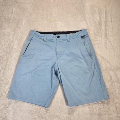 Volcom Hybrid Shorts Mens 32 Blue Lightweight Stretch Quick Dry Beach Vacation