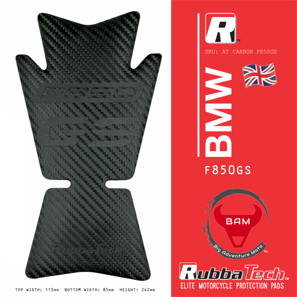 RubbaTech BMW F850GS rubber tank pad