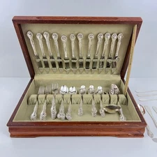 ONEIDA Community Silver Plate Affection 1960 Flatware 12  Place Settings Box