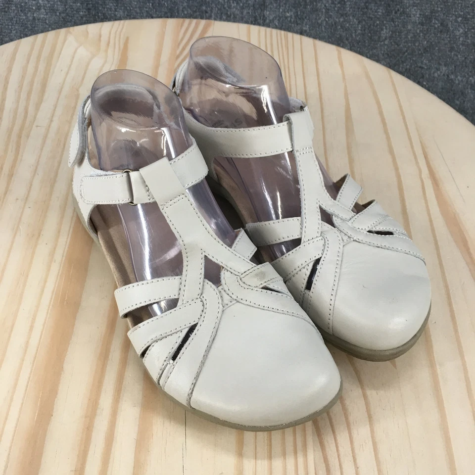 Earth Origins Sandals Womens 8 Sierra Slingback Cream Closed Toe Hook And Loop - Image 3 of 4