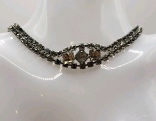 Vintage Mid Century Rhinestone Chocker 6 Inches