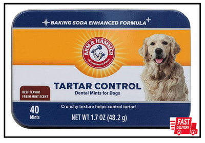 40 Mint Advanced Care Dental Dog Breath Mints For Tartar & Bad Breath Control US