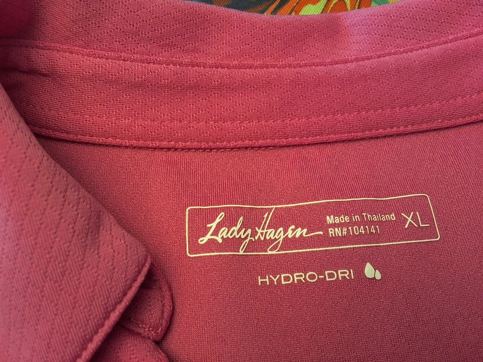 Lot Of 4 Women's Lady Hagen Short Sleeve Golf Shirts Hydro Dri XL - Image 3 of 4